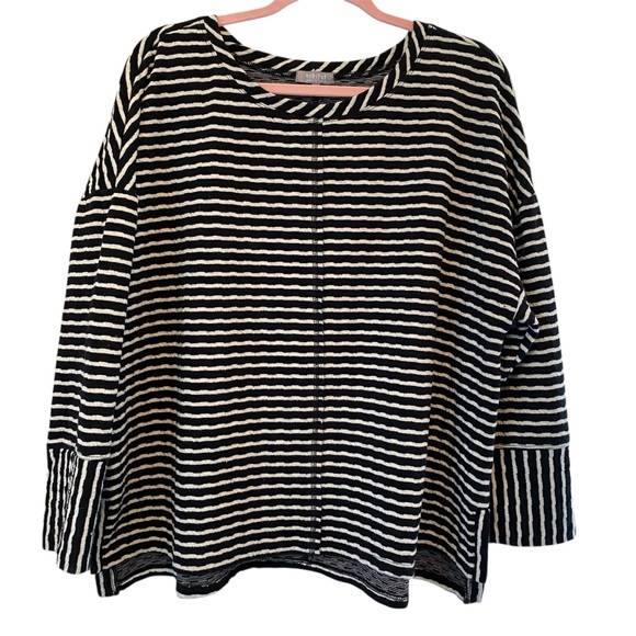 HABITAT Striped 3/4 Sleeve Tunic Top XL - Picture 2 of 9